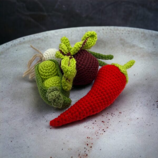 Crochet Fruit Bowl 10 Items