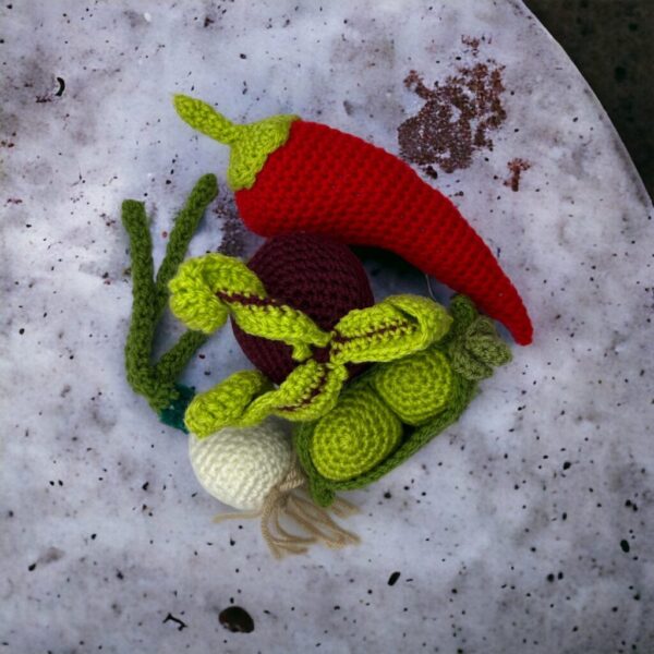 Crochet Fruit Bowl 10 Items
