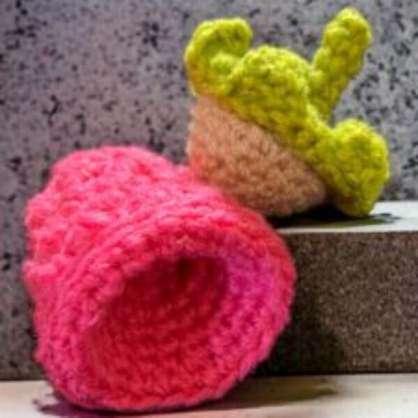 Crochet raspberry