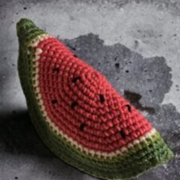 Crochet melon slice
