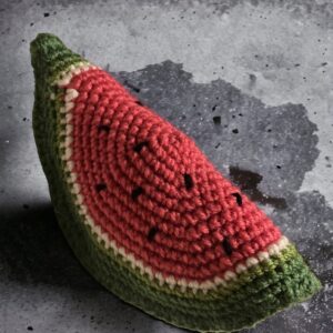 Crochet melon slice