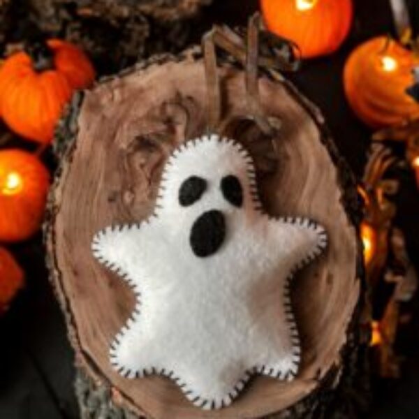 felt Halloween ghost decoration