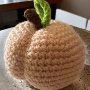 Crochet peach