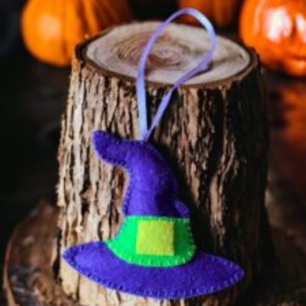 felt witches hat decoration