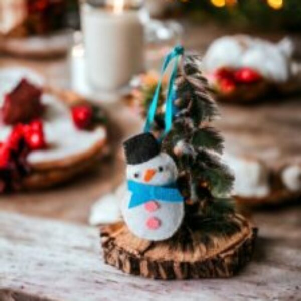 felt snowman decoration