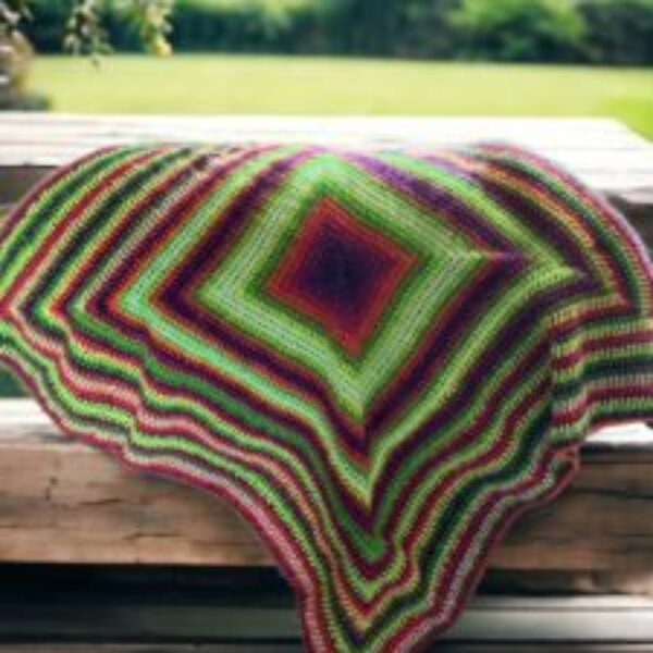 Crochet baby blanket (multi colour )