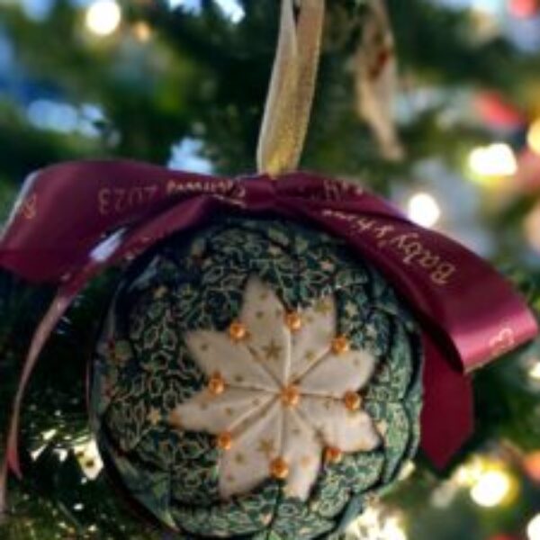 Vintage baby’s first Christmas Bauble