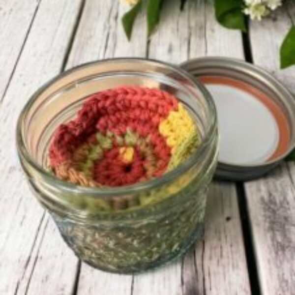 Handmade face scrubbies (multicoloured)