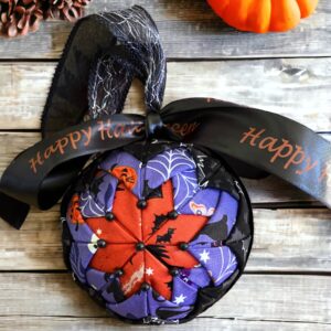 Halloween bauble (black bow)