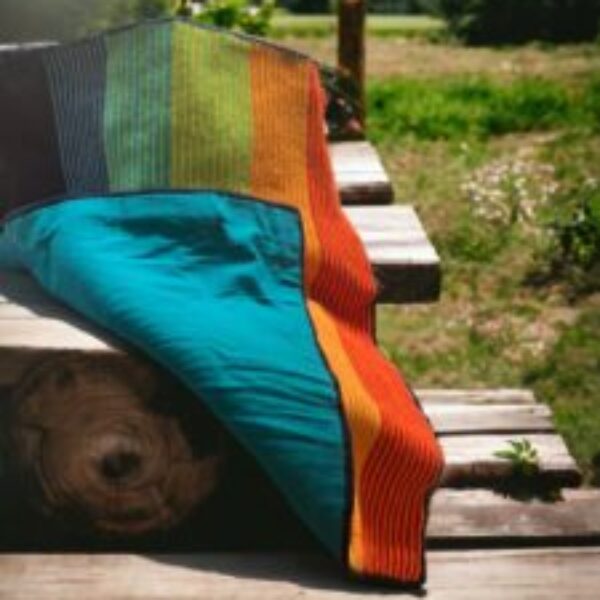 Crochet baby pram blanket