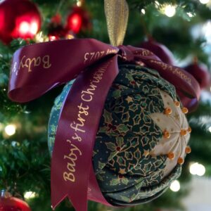 Vintage baby’s first Christmas Bauble