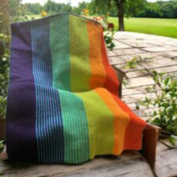 Crochet baby pram blanket